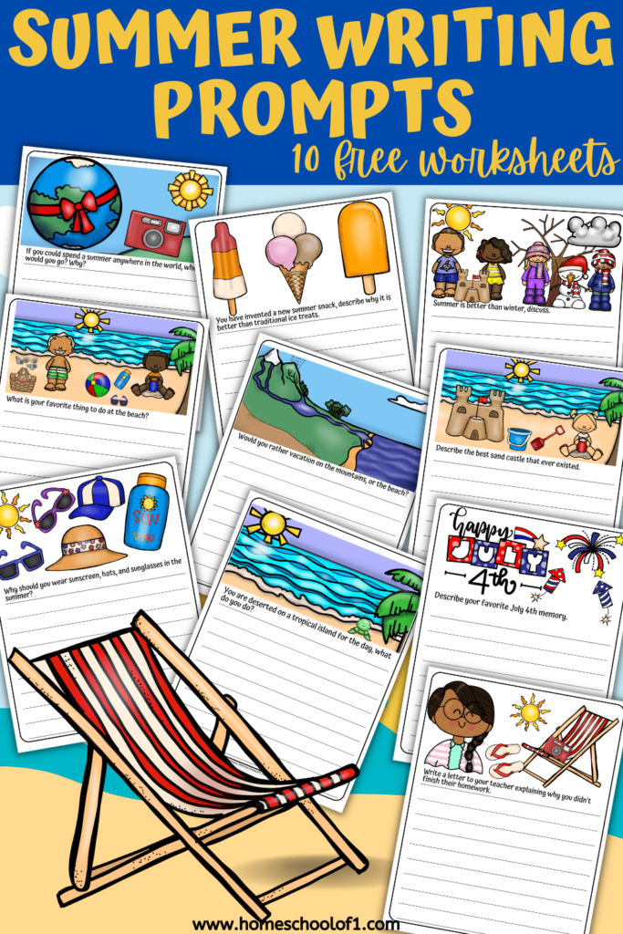 10 Summer Writing Prompts Free Printables  - Summer Writing Prompt Worksheets