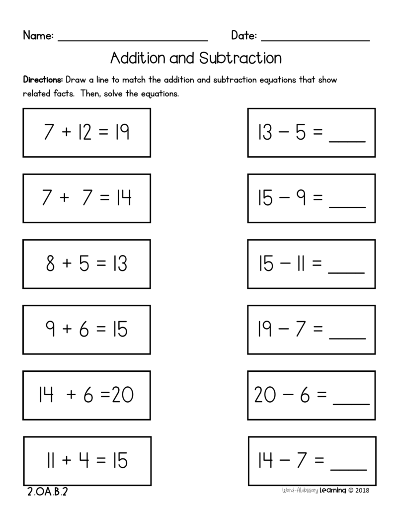 2nd Grade Math Fluency Worksheets - Summer Math Fluency Worksheets For Incoming 2Nd Graders