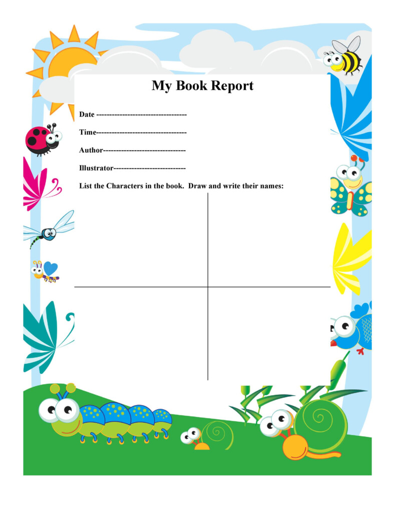 30 Book Report Templates Reading Worksheets - Summer Reading Main Idea Book Report Trifold Worksheets