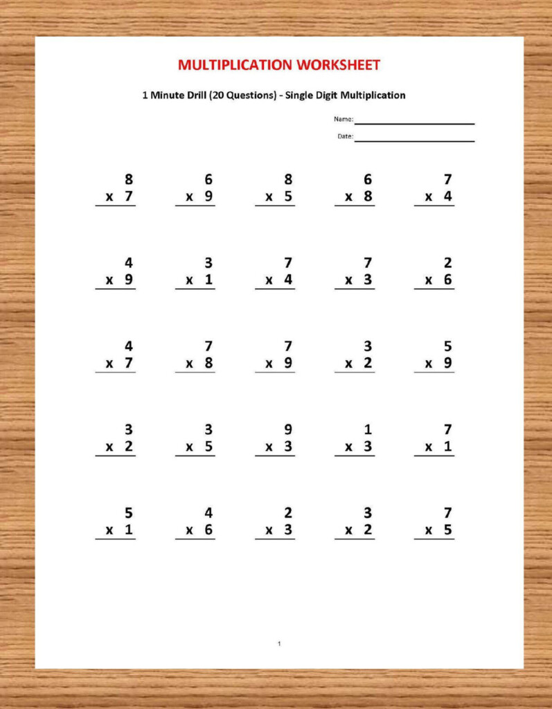 5th Grade Math Worksheets With Answer Key - 5Th Grade Summer Review Math Worksheets With Answer Key