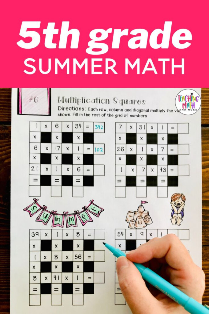 5th Grade Summer Packet Summer Math Math Packets Summer Math Activities - 5Th Grade Summer Packets Worksheets