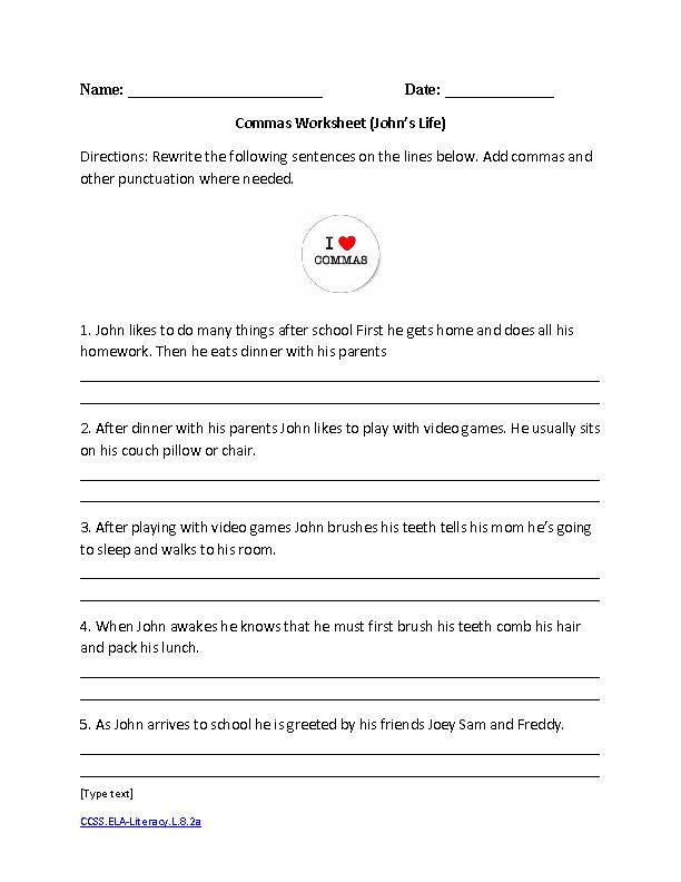 8th Grade Ela Worksheets - Summer Review Worksheets For 7Th Grade To 8Th Grade Ela