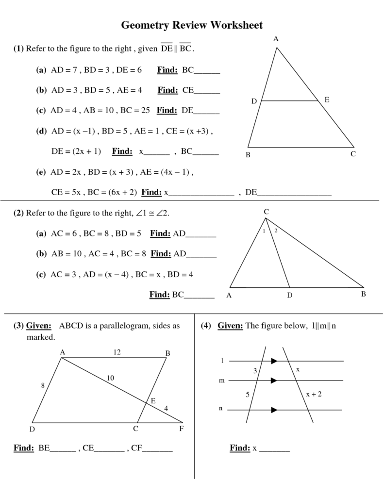 9th Grade Geometry Worksheets - Summer 9Th Grade Geometry Worksheets