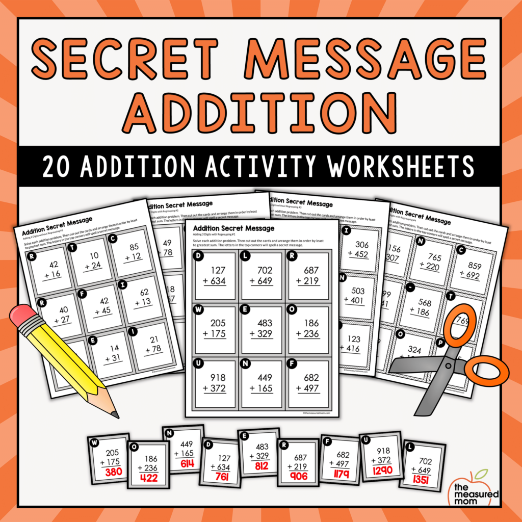 Addition Secret Message Worksheets Worksheets Library - Summer Hidden Message Addition Worksheets