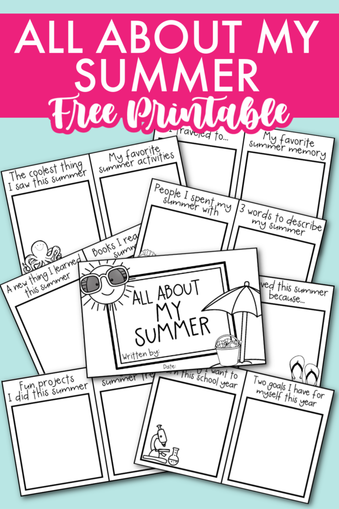 All About My Summer Free Printable Printable Templates - All About My Summer Worksheet