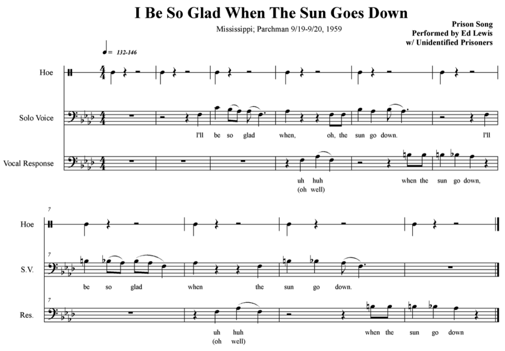 All In A Day s Work Rhythm And Song Association For Cultural Equity - The Sun Goes Down On Summer Worksheet