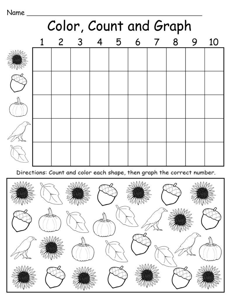 Brilliant Free Printable Kindergarten Graphing Worksheets Preschool Summer - Summer And Fall Worksheets For Kindergarten