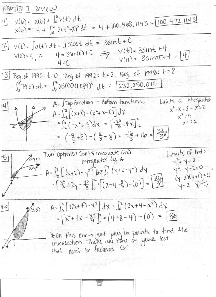 Calculus Worksheets With Answers - Ap Calculus Summer Worksheet Answers