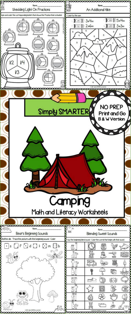 Camping Themed Worksheet - Summer Camp Worksheets Pdf