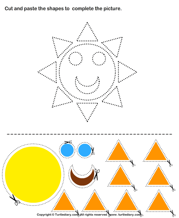 Cut And Paste Summer Worksheets - Summer Cut And Paste Worksheets Third Grade