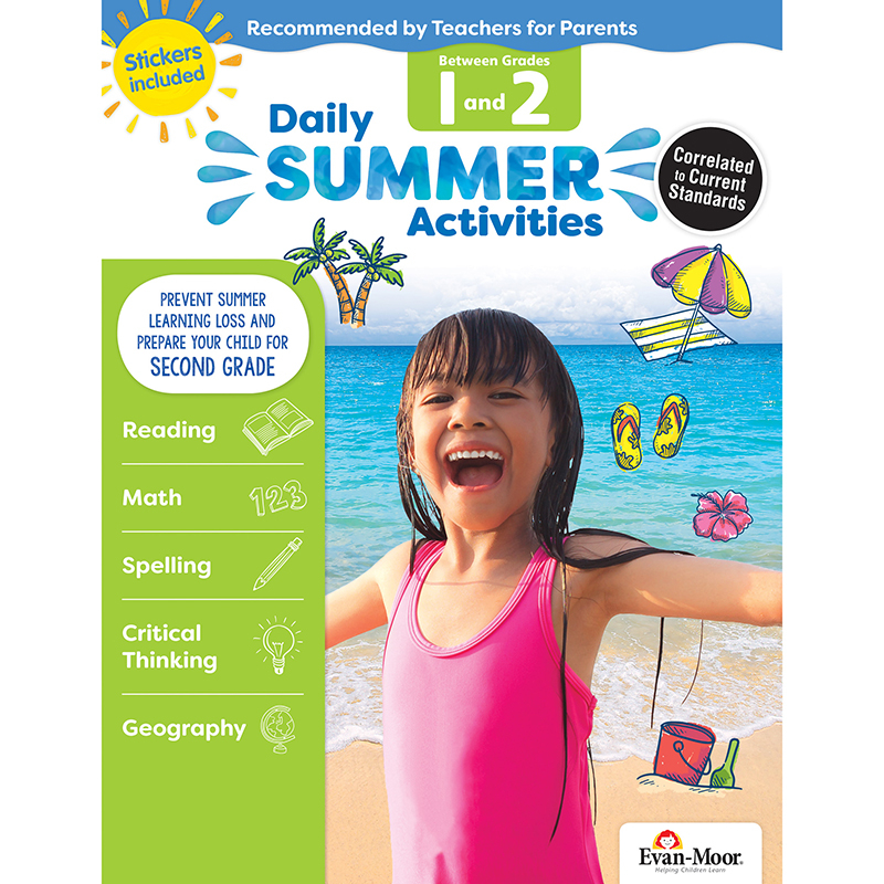 Daily Summer Activities Moving From 1st Grade To 2nd Grade Bundle Of  - Daily Summer Activities Moving From 1St To 2Nd Grade Worksheets