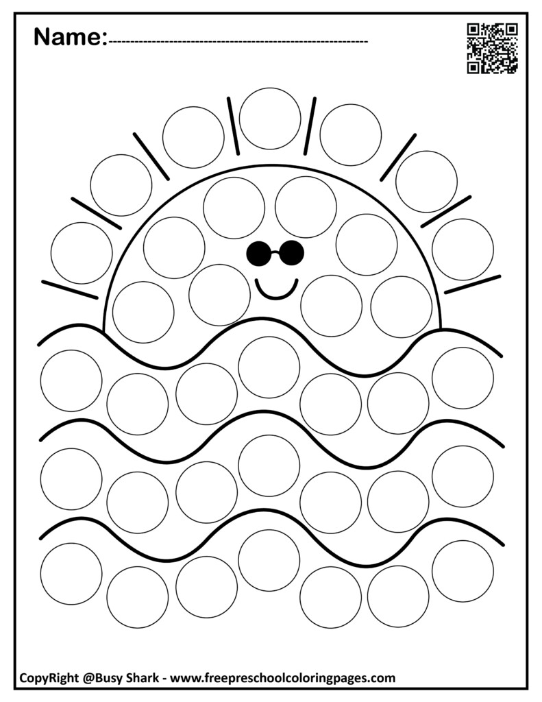 Dot To Dot Summer Free Printables - Summer Dot To Dot Worksheets