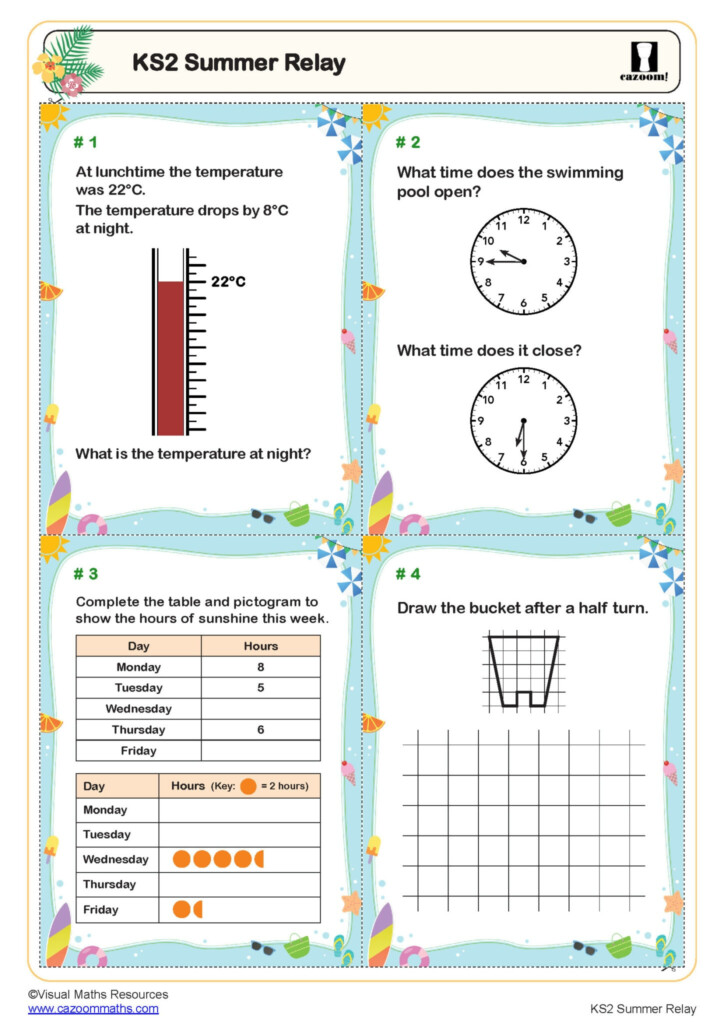 End Of Summer Term Maths Activities Printable Summer Activity Packs  - End Of Summer Term Worksheets Ks1