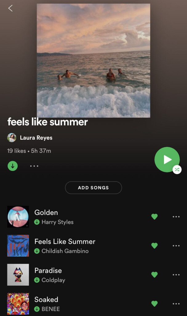 Feels Like Summer On Spotify Spotify Music Indie Music Playlist  - Summer Spotify Playlist Worksheet