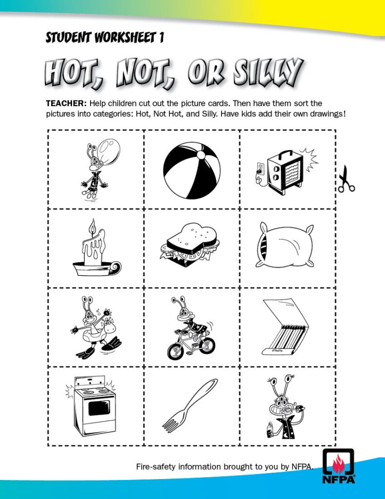 Fire Safety Worksheets For Preschoolers - Summer Of Fire Worksheet