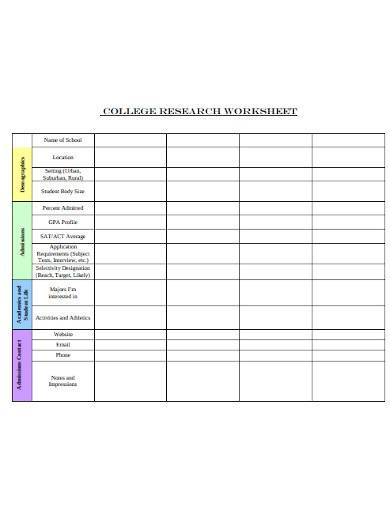 FREE 10 Research Worksheet Samples In PDF - Summer Research Worksheet Answers