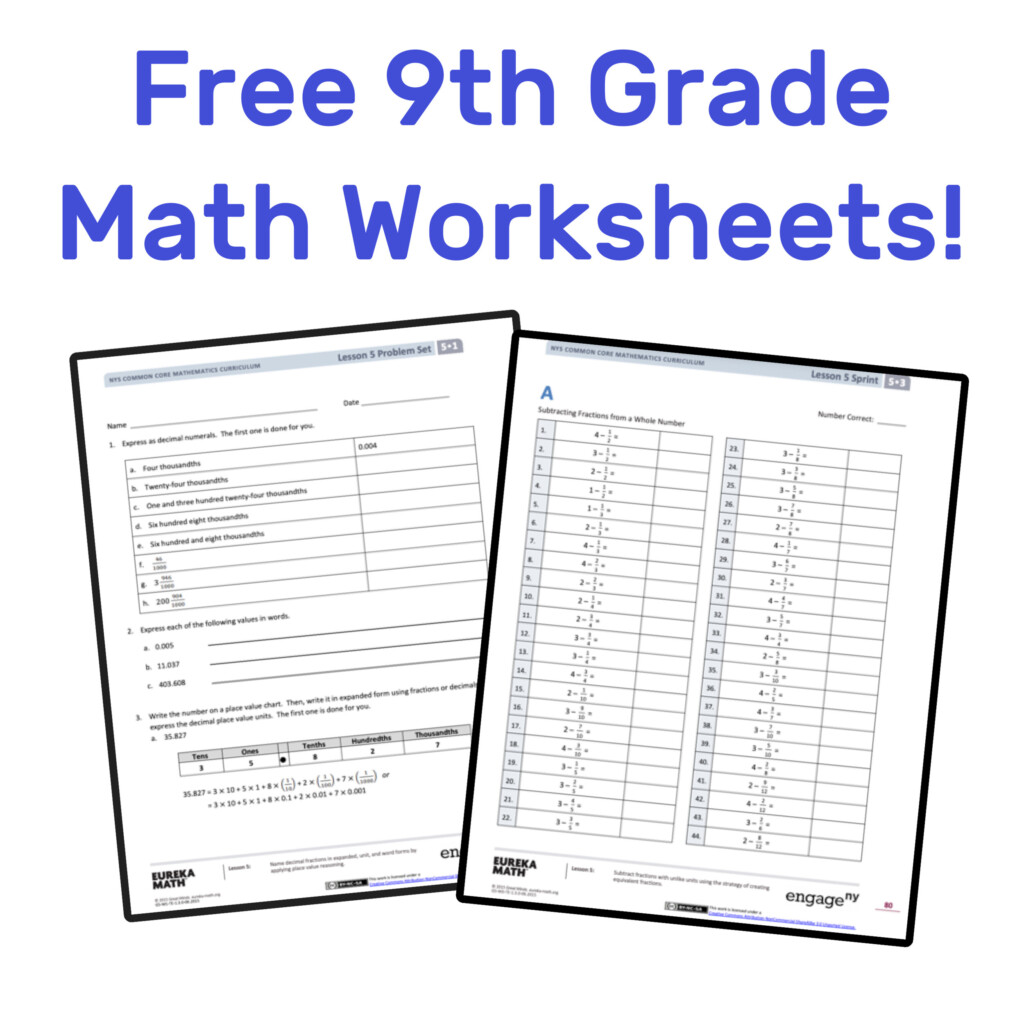 Free 9th Grade Worksheets - 9Th Grade Summer Worksheet