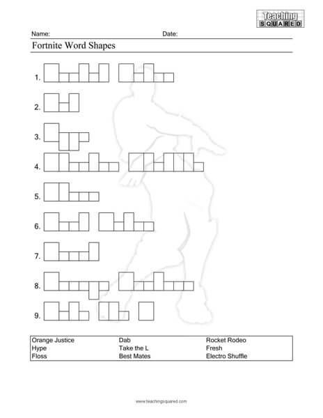 Free Printable Fortnite Activity Worksheets Fortnite Words - Dreaming About Summer 2 Worksheet Cortnite Plan