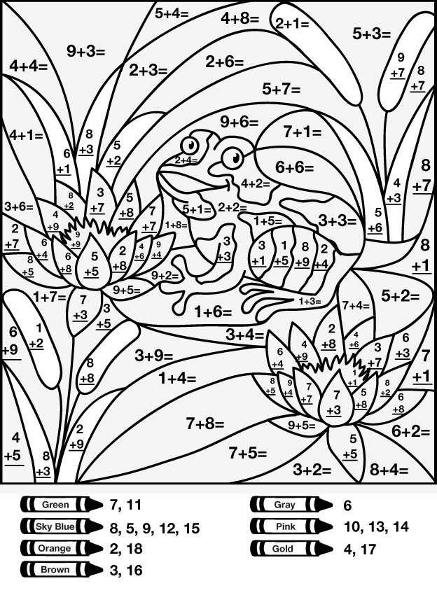 Free Printable Math Mystery Worksheets - Summer Math Mystery Coloring Worksheets