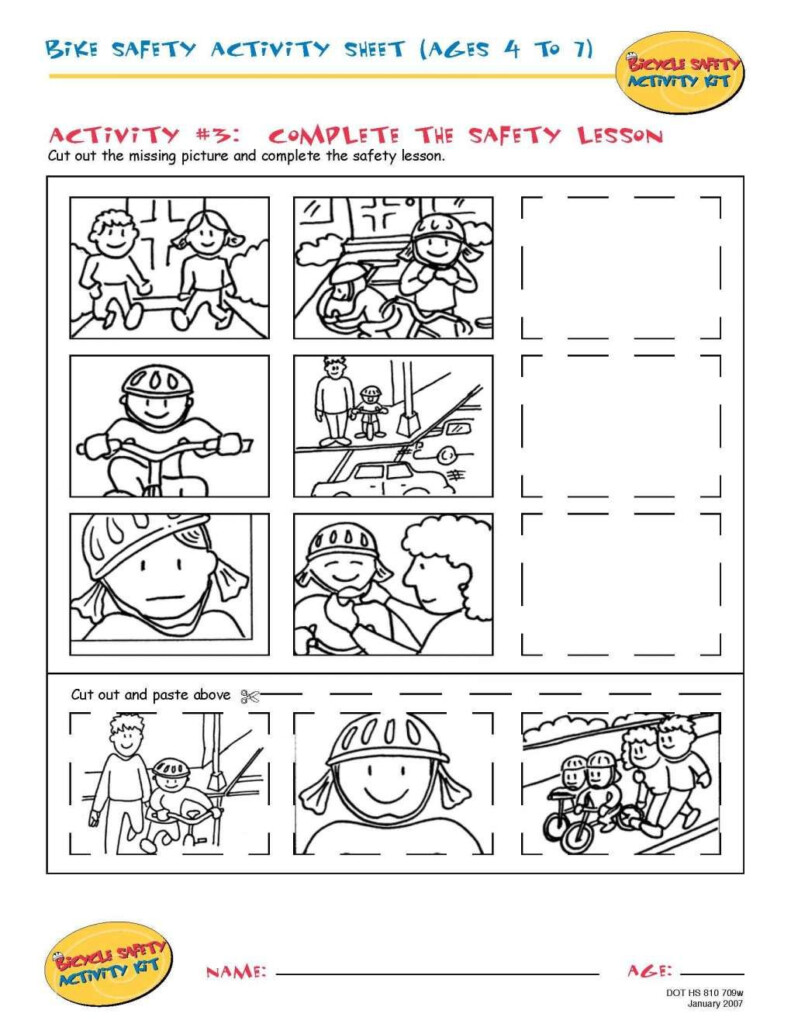 Free Printable Safety Worksheet - Summer Safety Worksheets