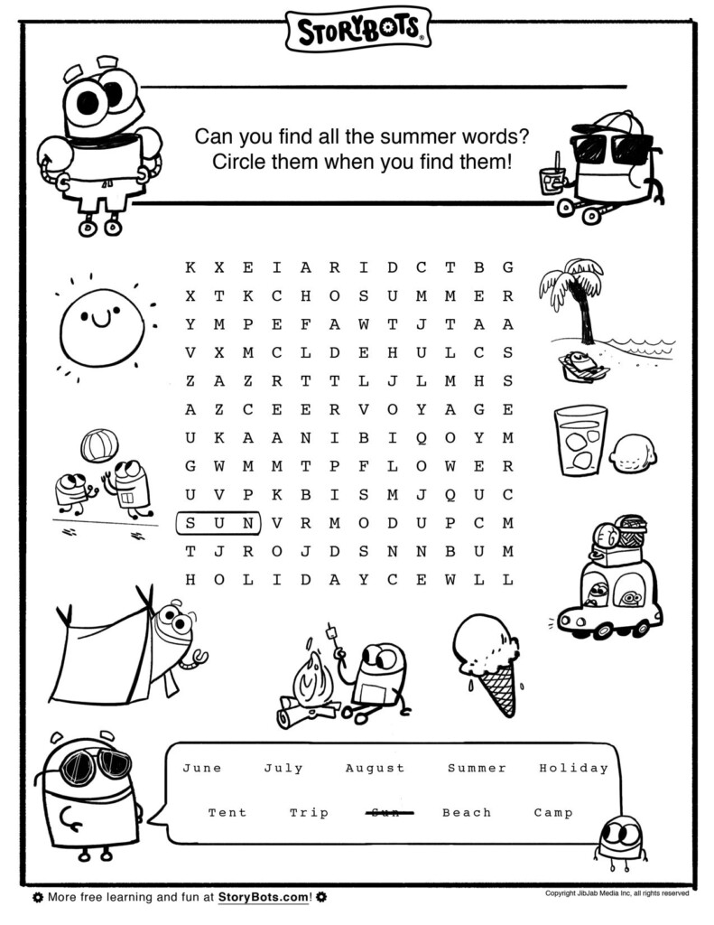 Free Printable Summer Activity Sheets - Summer Activity Worksheet