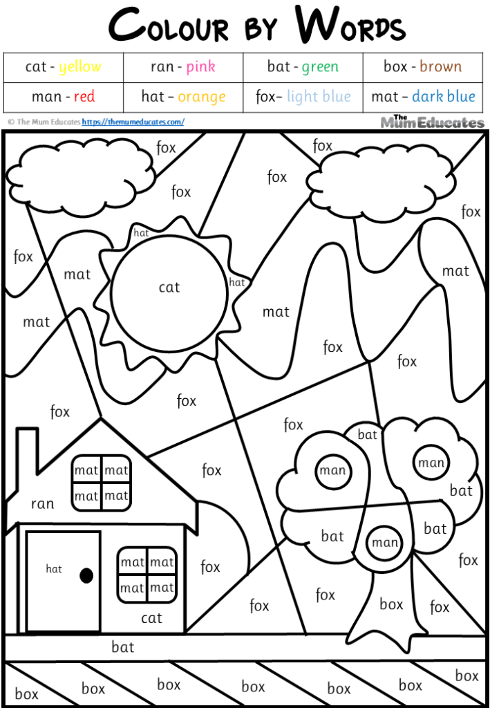 Free Summer Colour By Code Worksheets The Mum Educates - Color By Color Word Summer Worksheet