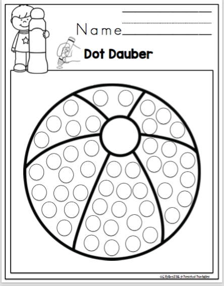 Free Summer Dot Dauber Fun Preschool Printables - Summer Bingo Dauber Worksheets