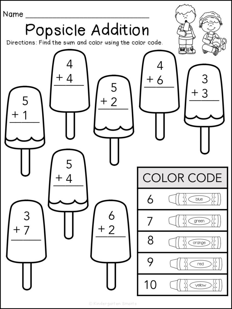 Free Summer Kindergarten Worksheets - All About My Summer Kindergarden Worksheet