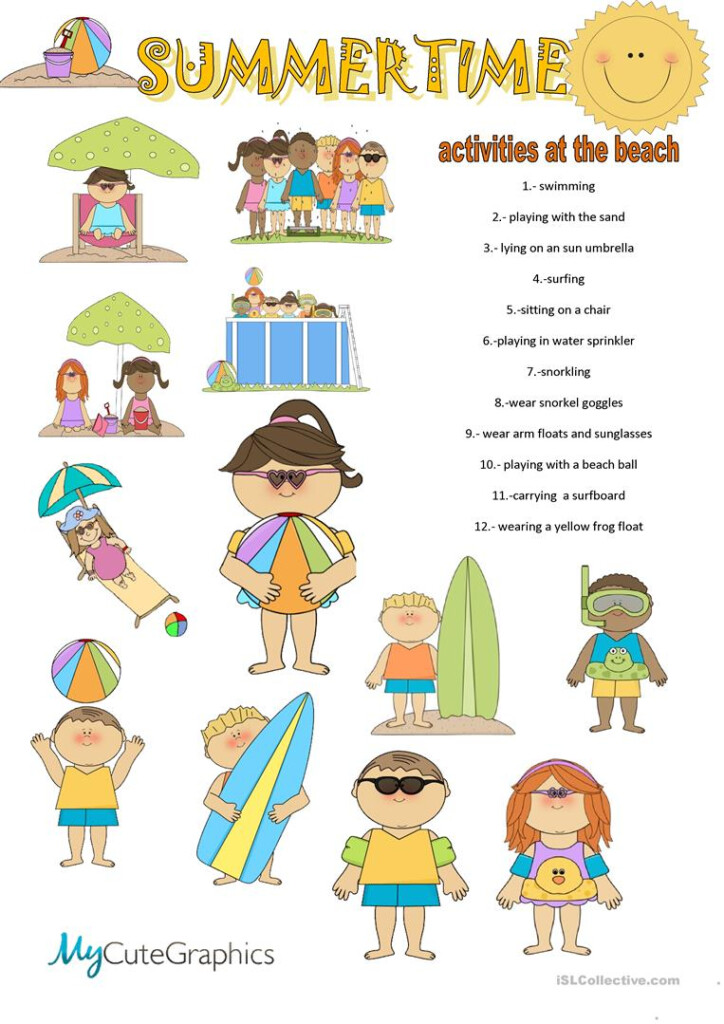 Free Summer Time Worksheets Time Worksheets - Summer Time Worksheets