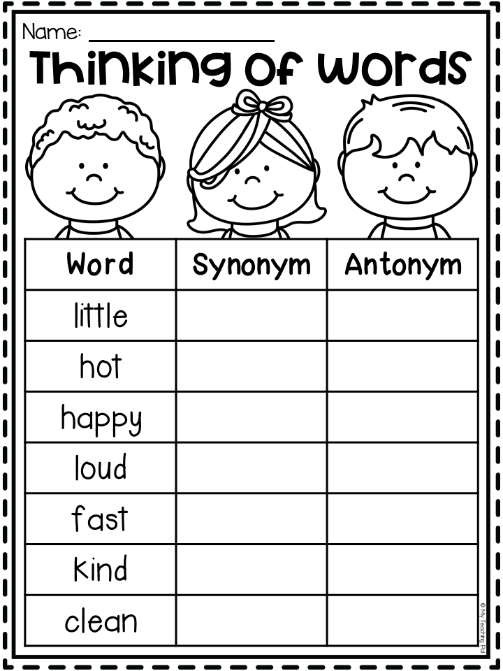 Free Synonym Worksheets 2nd Grade - Summer Synonym Worksheets 2Nd Grade