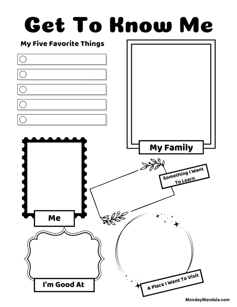 Get To Know Me Printable Summer Recap Printable School Year  - Summer Recap Worksheet