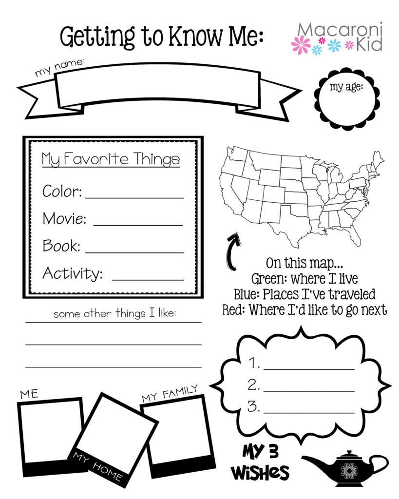 Get To Know Your Pen Pal A Free Guide To Help Break The Ice  - Summer Camp Penpal Worksheet