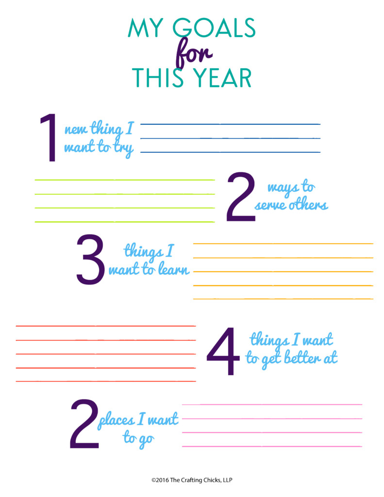 Goal Setting Sheets For Kids Free Printable - Setting Goals For Summer Worksheet For Students