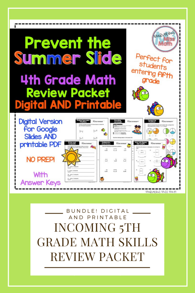 Grade 5 Summer Math Packet Pdf - 5Th Grade Math Summer Packet Worksheet Pdf