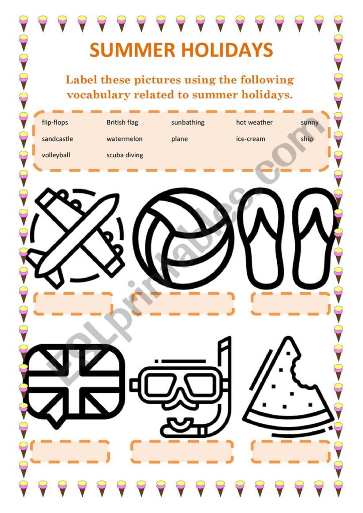 Happy Summer Holiday Printable Worksheet - Happy Summer Holidays Worksheet