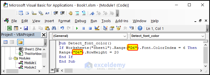 How To Use VBA For Each Row In A Range In Excel ExcelDemy - Excel Summar Worksheet Detect Font Color In Another Worksheet