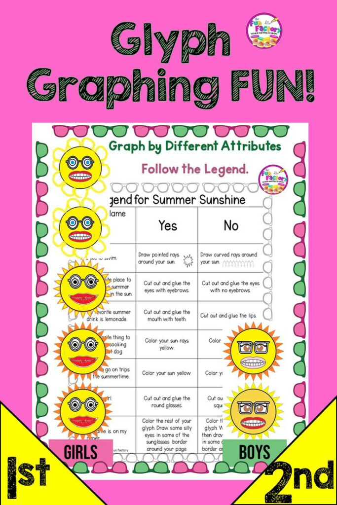 Keep Your Students Learning And Busy With This Summer Sun Glyph FUN  - Summer Glyph Worksheet