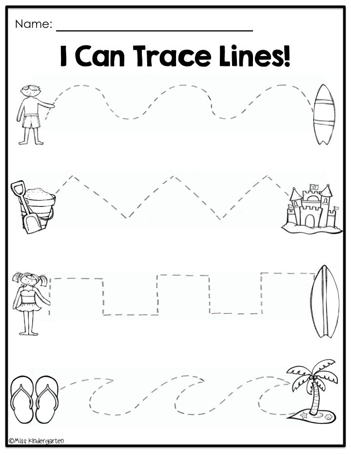 Kindergarten Readiness Summer Packet Miss Kindergarten Preschool  - Summer Worksheet For Pre K