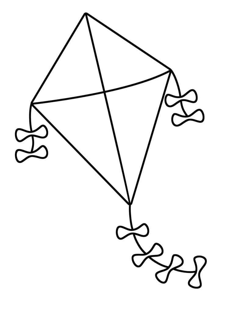 Kite Coloring Pages Printable For Free Download - Summer Kite Coloring Worksheets For 1St Grade