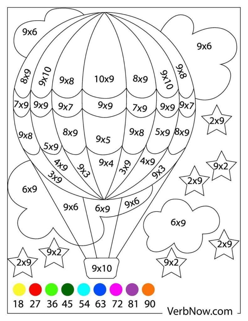 Math Coloring Pages - Summer Math Coloring Worksheets Free