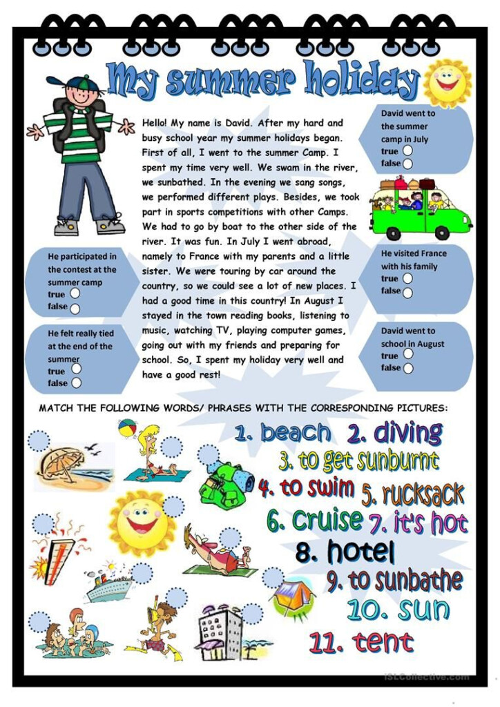 My Summer Holiday Worksheet Free ESL Printable Worksheets Made By  - Dreaming About Summer 2 Worksheet