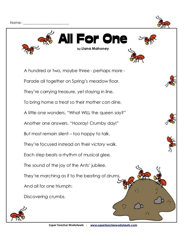 Name All For One By Liana Mahoney A Hundred  - In Summer By Liana Mahoney Worksheet Answers