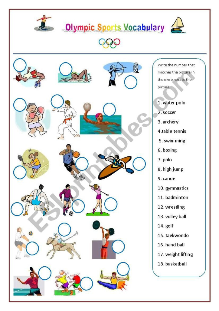 Olympics Worksheets - Summer Olympics 2024 Worksheets