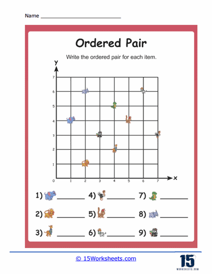 Ordered Pairs Worksheets 15 Worksheets - Summer Ordered Pair Worksheets