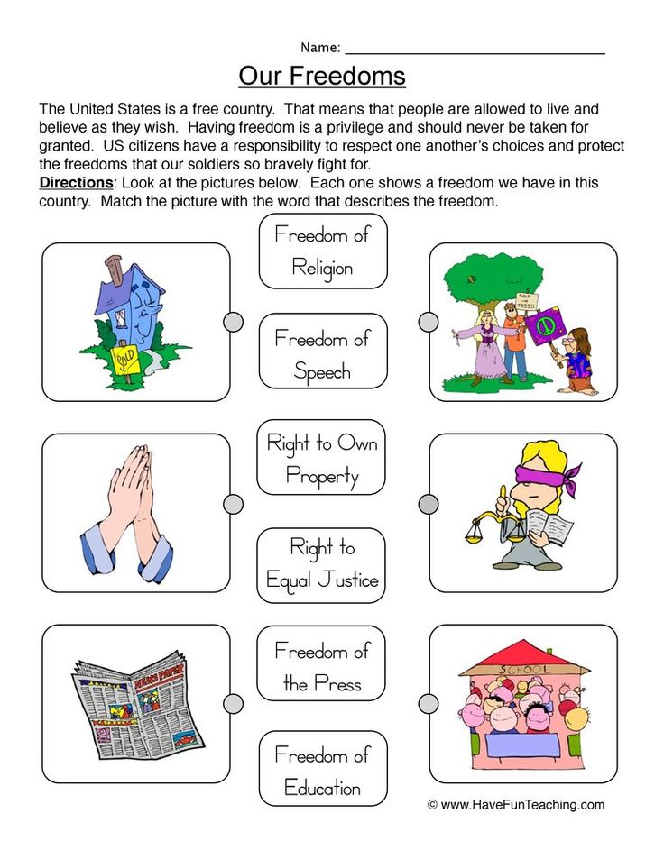 Our Freedoms Worksheet Have Fun Teaching Freedom First Grade Activities - Freedom Summer Worksheets