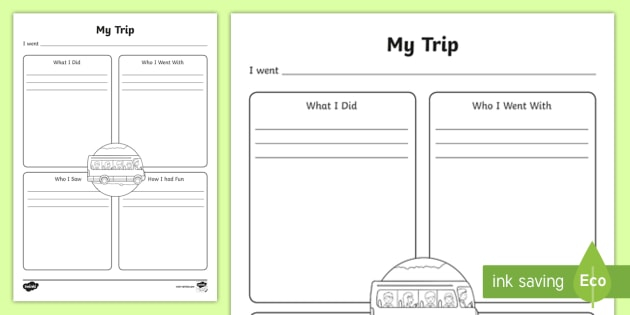 Planning A Trip Worksheets - Summer Day Activities Trip Worksheets