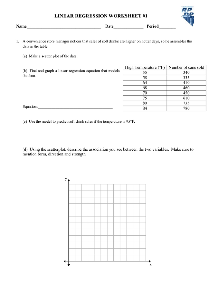 Practice Worksheets Linear Regression Answers - Math 1200 College Algebra Regression Line Worksheet Summer 2024 Answers