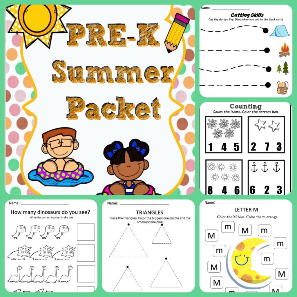 Pre K Summer Packets - Summer Packet Worksheets Prek-K