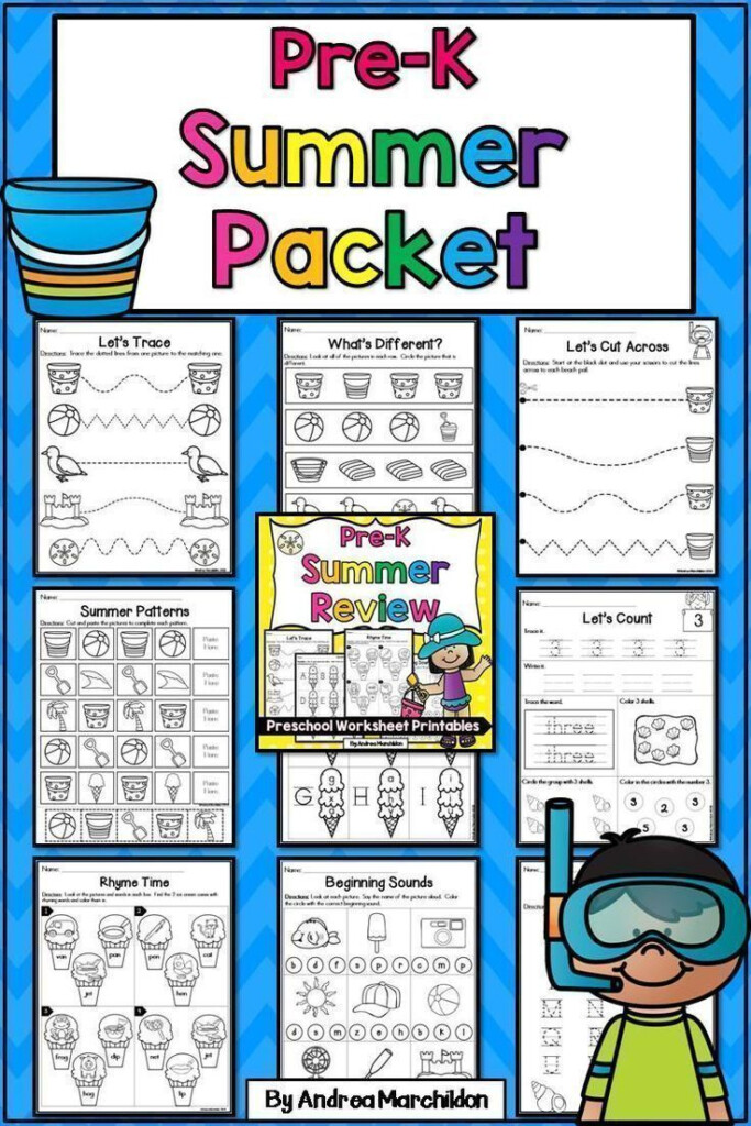 Preschool Worksheets Printable Packets Pdf - Pre K Summer Review Worksheets