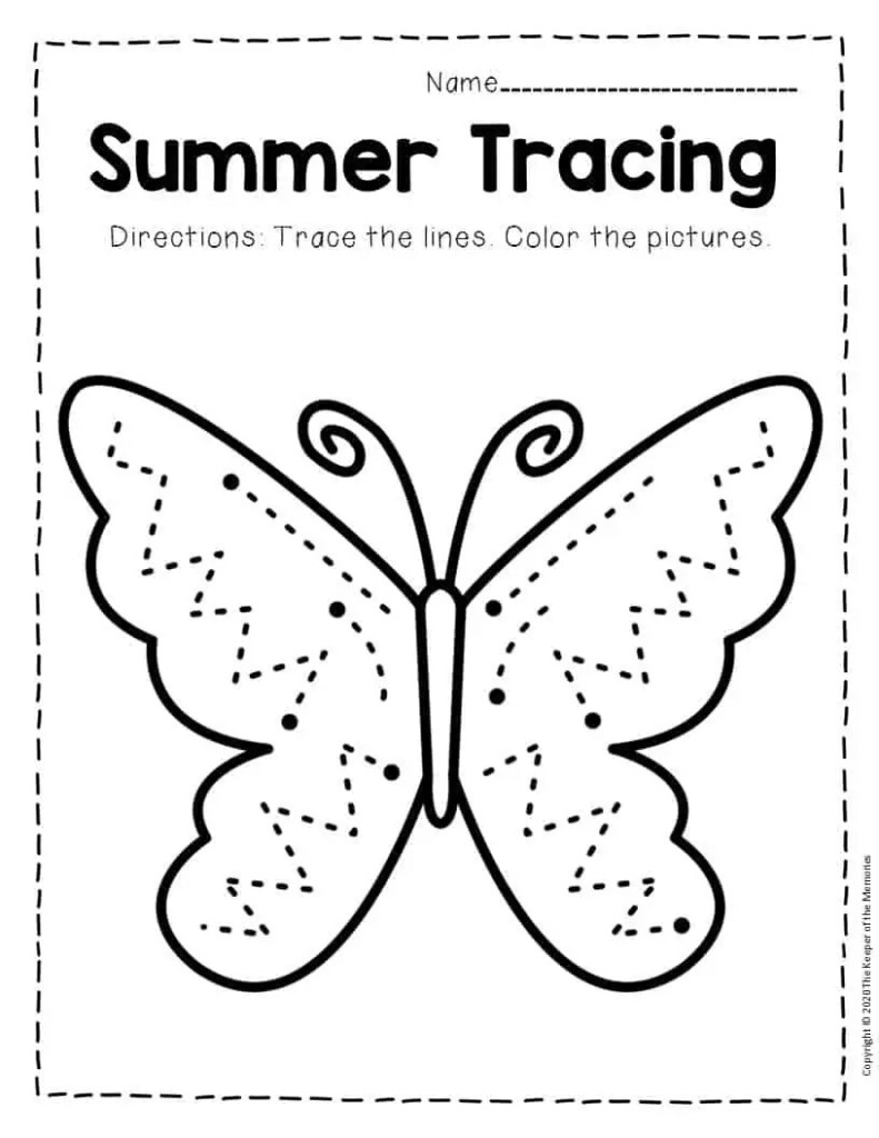 Preschool Worksheets Summer PreschoolWorksheet - Favorite Memory From Summer Worksheet Preschool